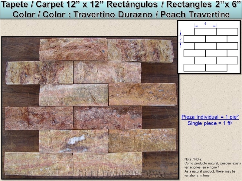 Split Face Marble and Travertine Mosaic