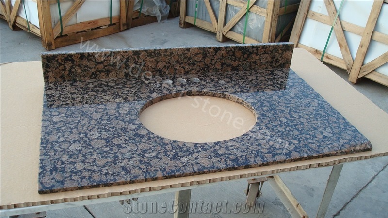 Baltic Brown Granite Bathroom Countertops/Bath&Vanity Tops