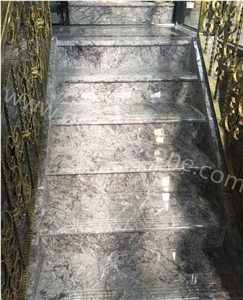 Buffett Grey Marble Stone Stairs/Steps/Staircase/Stair Tread