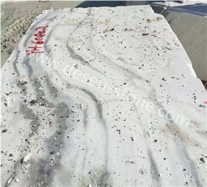 China Panda White Landscape Pattern Marble Stone Blocks