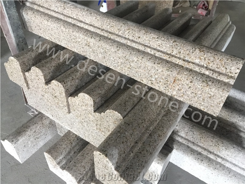 G682 Rusty Yellow Granite Stone Walling Building Ornaments