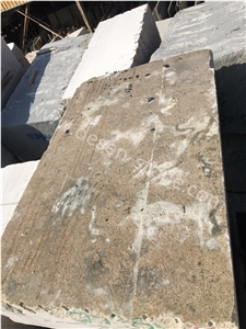 G682 Sunset Golden Yellow Rusty Granite Stone Block