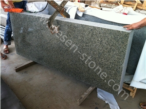 G747 Yanshan Green Slabs&Tiles, China Desert Green/Chinese Green Granite Stone Pool Coping/Coping Stone/Granite Pool Pavers Stone/Swimming Pool Coping