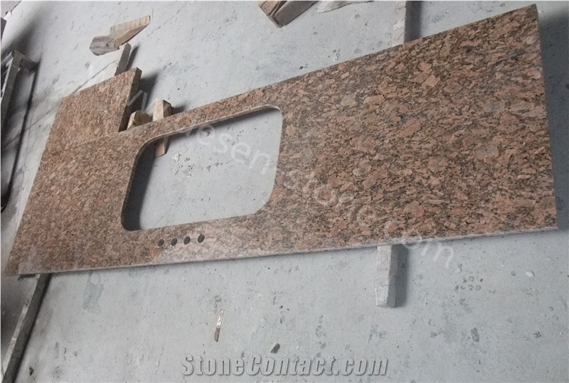 Giallo Fiorito Granite Kitchen Countertops/Vanity Tops