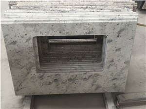 Andromeda White Granite Vanities, High End Srilanka White Granite Tops