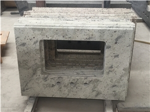 Andromeda White Granite Vanities, High End Srilanka White Granite Tops