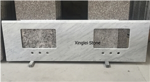 Bianco Carrara White Marble Vanity Top,Italy White Marble Vanities Top