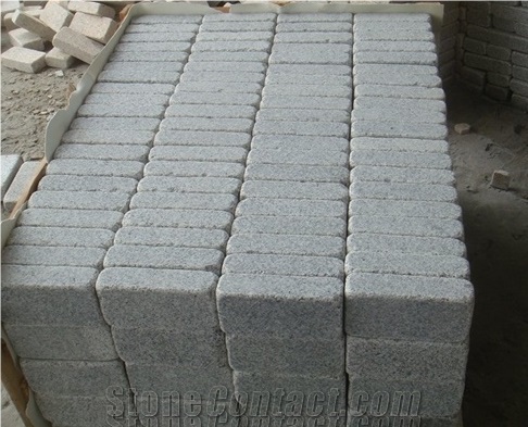 Bianco Crystal Padang White Granite Kerbstone, Grey Granite Curbstone