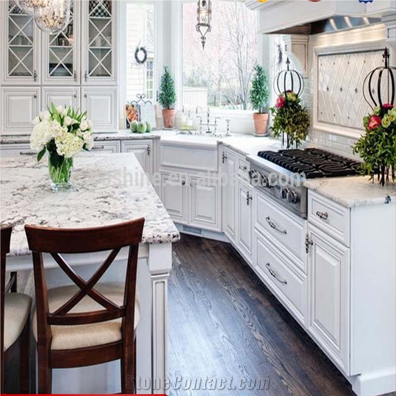 Brazil Bianco Antico White Granite Countertop- Bianco Antico Island Top- Bianco Antico Bar Countertop- Bianco Antico White Restaurant Top