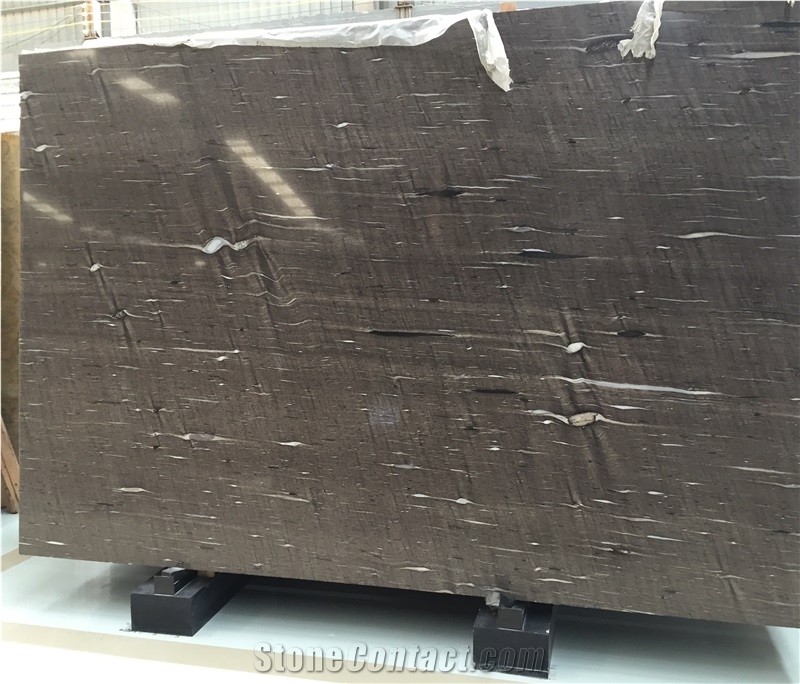 Brown Silk Quartize Slabs &Tiles-Silk Snow Grey Quartize Slabs