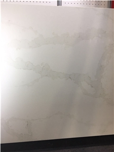 Calacatta Arabescato Quartz Kitchen Countertops/Island Tops/Chinese Popular White Quartz Stone Tops