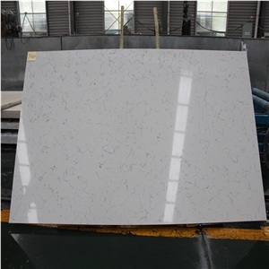 Chinese Carrara White Quartz Slabs-Carrara Quartz Tiles,Wall
