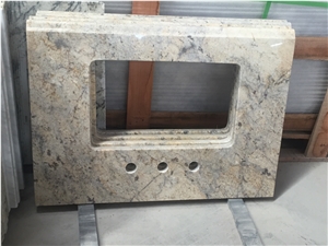 Cream Yellow/Flower Granite Bathroom Vanities,Cheap Granite for Bath