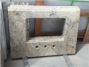 Cream Yellow/Flower Granite Bathroom Vanities,Cheap Granite for Bath