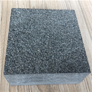 G684 Fuding Black Basalt Cobble Stone, Basalt Stone Cobble Setts, Cube Stone