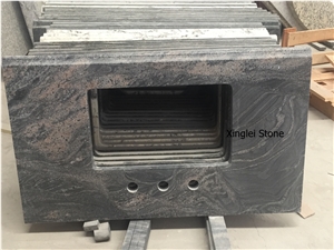 Ganges Black Granite Vanity Tops,India Cheap Black Granite Vanities