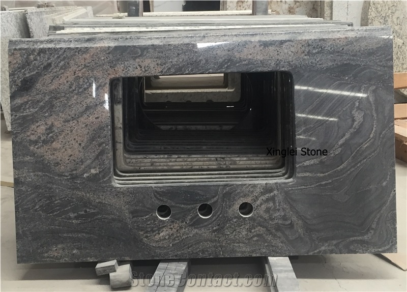 Ganges Black Granite Vanity Tops,India Cheap Black Granite Vanities