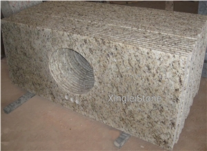 Giallo Ornamental Granite Bath Vanity/Bathroom Vanities, Old/Classic Ornamental Bath Tops,Natural Polished Gold Countertops