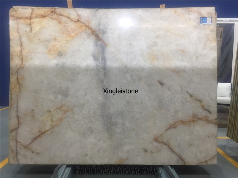 Golden Sky Quartzite White Quartzite Slabs