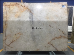 Golden Sky Quartzite White Quartzite Slabs