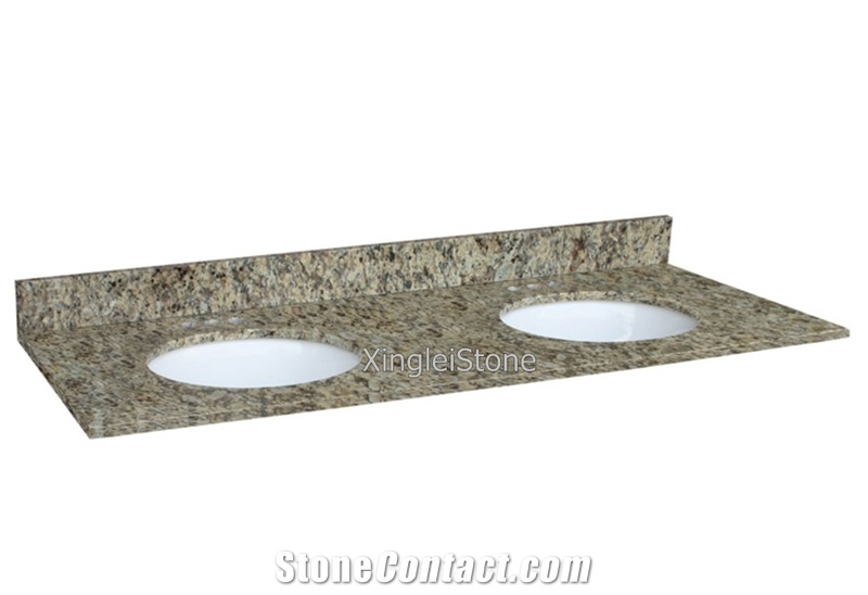 New Venetian Gold Granite Bathroom Vanity Tops /Vanities, Brazil Gold/Yellow Granite Tops, Factory for New Venetian Gold, Pretty Gold Granite Counter