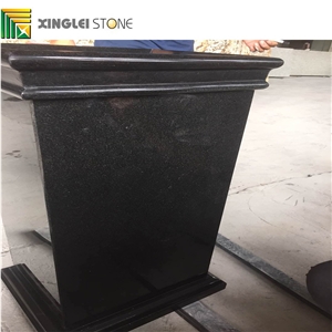 Shanxi Absolute Black Granite Trash Can/Trash Bin,Hotel Trash Can