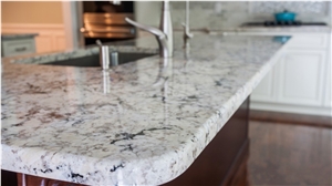 Snow White Granite Countertops, Brazil Snowflake, Brazil White Granite Vanity Tops, Island & Bar Tops