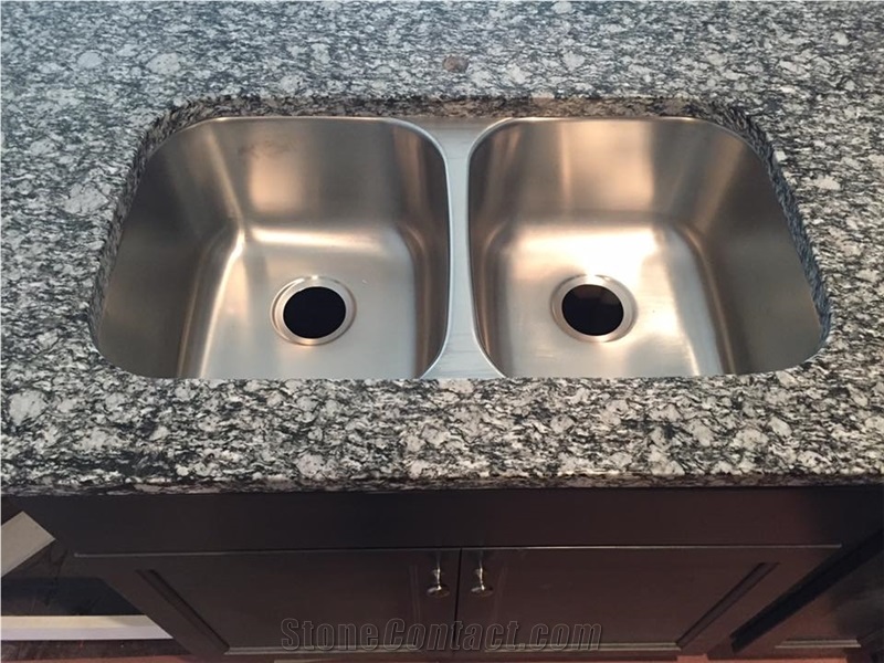 Surf White Countertops, Water Wave Vanity Tops, China Nature Granite Island & Bar Tops