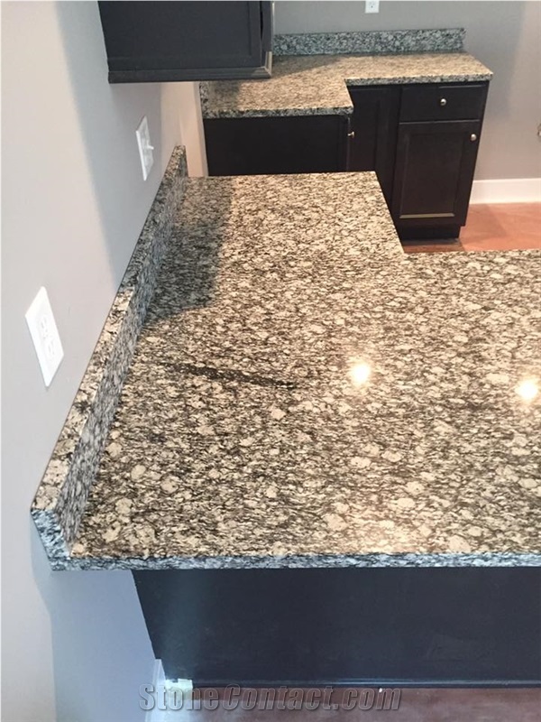 Surf White Countertops, Water Wave Vanity Tops, China Nature Granite Island & Bar Tops