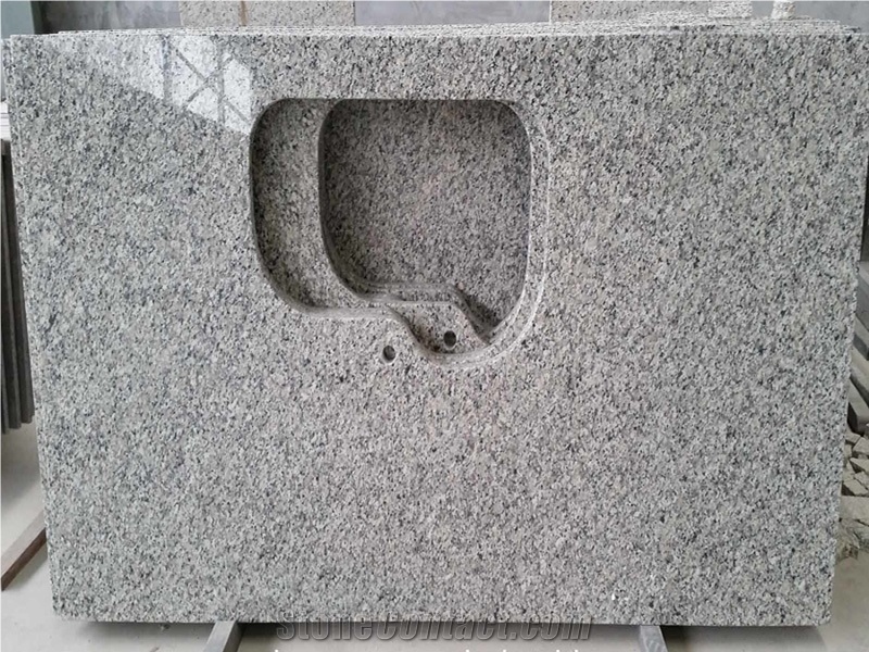 Swan White Granite Kitchen Countertop-Swan Grey Granite Island&Worktop