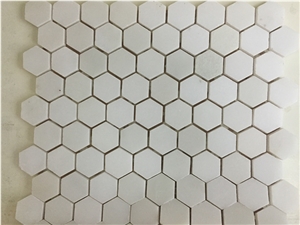 Bianco White/Star White Marble Mosaic Design