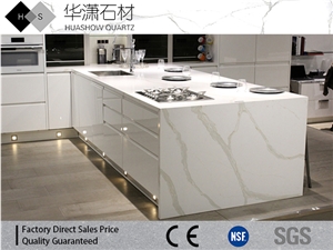 Calacatta White Quartz Series Island Top
