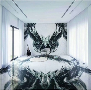 China Panda White Marble Stair, Indoor Project