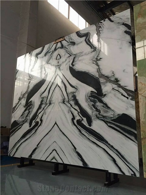 China Panda White Marble Stair, Indoor Project