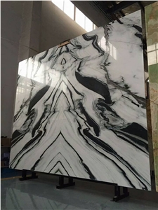 China Panda White Marble Stair, Indoor Project