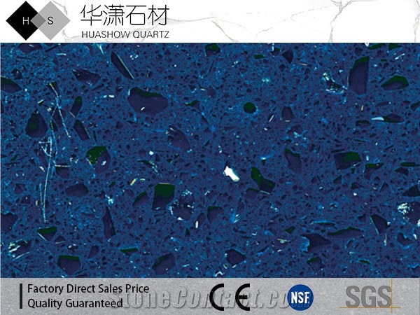 Dark&Light Crystal Series Quartz Polished Finish/Offer Free Sample