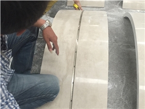 Gohare Beige Limestone Column Polished Finish