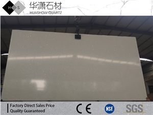 Hs1800 Crystal White Artifical Quartz/White Mirror Quartz