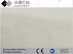 Hs1800 Crystal White Artifical Quartz/White Mirror Quartz