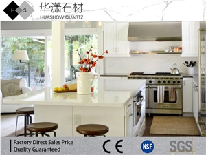 Hs1800 Crystal White Artifical Quartz/White Mirror Quartz