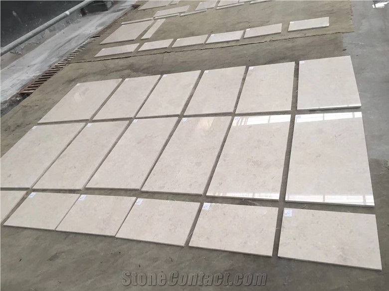Ottoman Beige Marble Column for Hotel Polished Finished