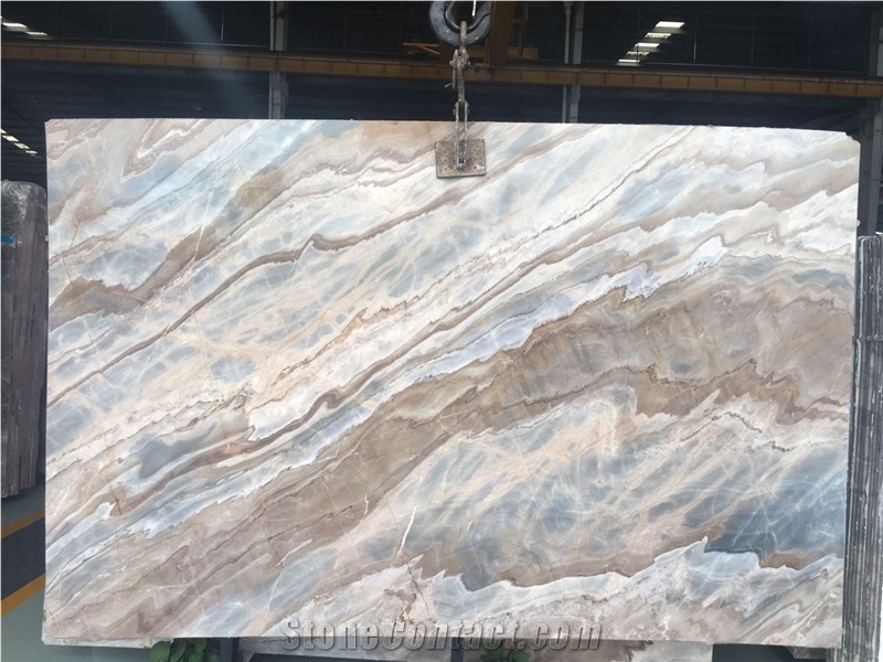 Roman Impression Marble Slab Bookmatch Pattern Chinese Material