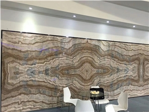 Roman Impression Marble Slab Bookmatch Pattern Chinese Material