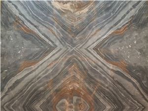Roman Impression Marble Slab Bookmatch Pattern Chinese Material