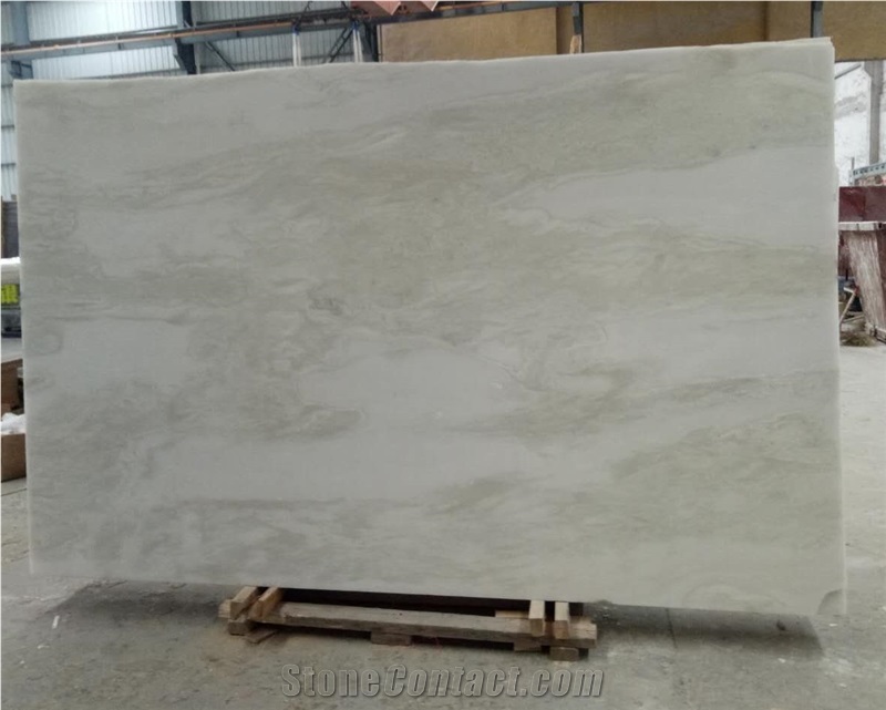 Royal White Marble 10mm Thin Tiles Polished Finish, China White Marble