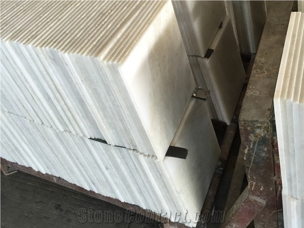 Royal White Marble 10mm Thin Tiles Polished Finish, China White Marble