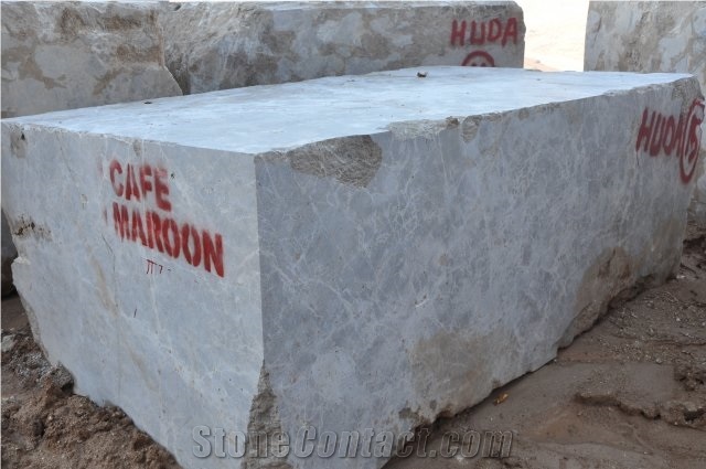 Cafe Maroon Marble Blocks, Turkish Emparador Light Marble Blocks