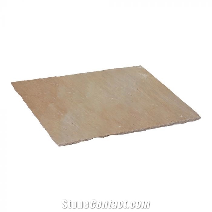 Camel Dust Sandstone Paving Calibrated 60x90cm, Handcut Edges, Natural Surface