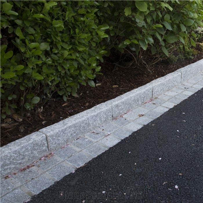 Silver Granite Bush-Hammered Kerb 100x20cm