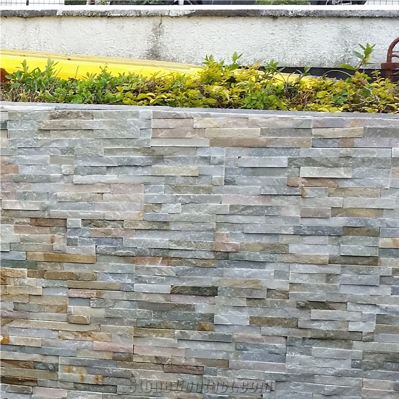 Thin Stone Cladding Oyster Slate 40x10cm Hp014-1040
